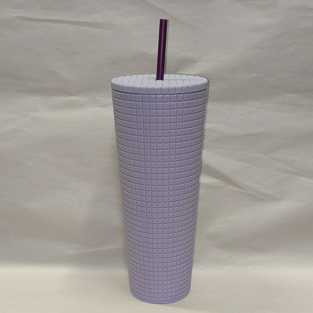 Starbucks lilac grid cup